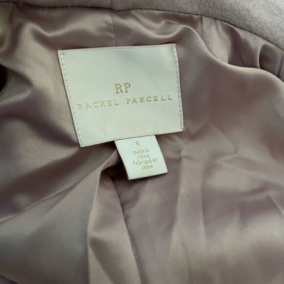 New With Tags Rachel Parcell Pink Wool Belted Peacoat Women’s Small - Picture 6 of 8